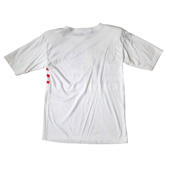 Vtg Victoria Harbour Nautical Captain Tee Beaded Embroidered Red Stripe Shirt - Picture 5 of 5